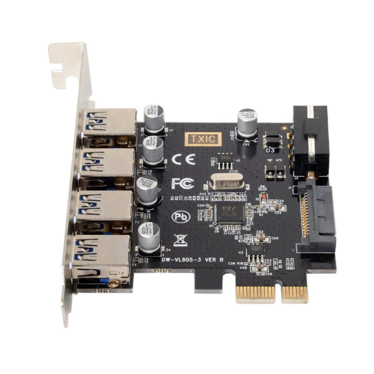 Fervit Fervit U3-038 4 Port PCI-E to USB 3.0 Hub Card — product photo