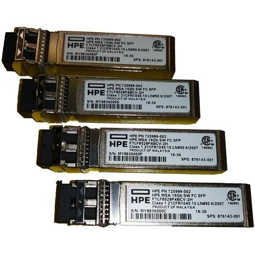 HP HP C8R24B 16Gb Short Wave Fibre Channel SFP+ Transceiver 4-pack — product photo