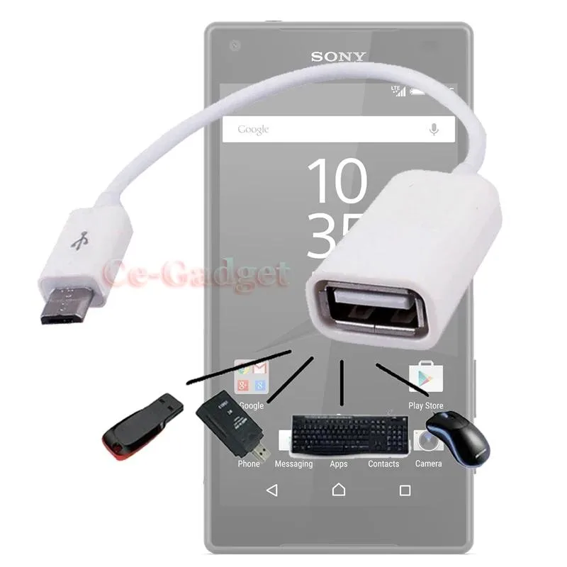 Hetai Tech Hetai Tech USB 2.0 OTG Cable Adapter Micro USB to USB A — product photo
