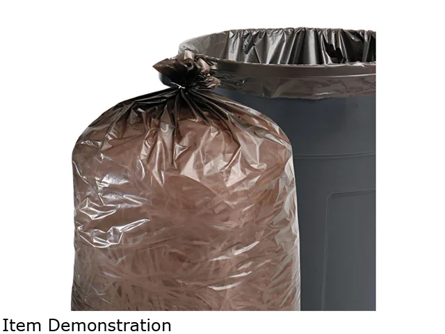 Stout Stout T3658B15 60 gal 1.5 mil 36 x 58 Brown 100/Carton cleaning — product photo