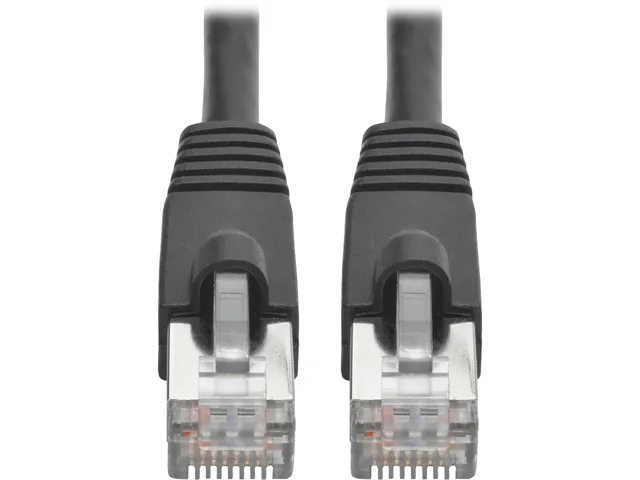 Tripp Lite Tripp Lite N262-003-BK Cat6a Snagless Shielded STP Patch Cable 10G PoE 3 ft — product photo