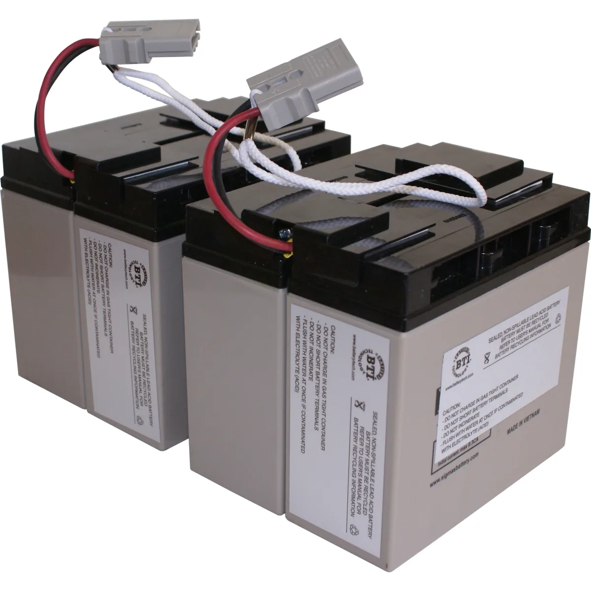 Battery Technology Inc. Battery Technology Inc. RBC55-SLA55-BTI UPS Replacement Battery 12V 18A 4-Cell SLA — product photo
