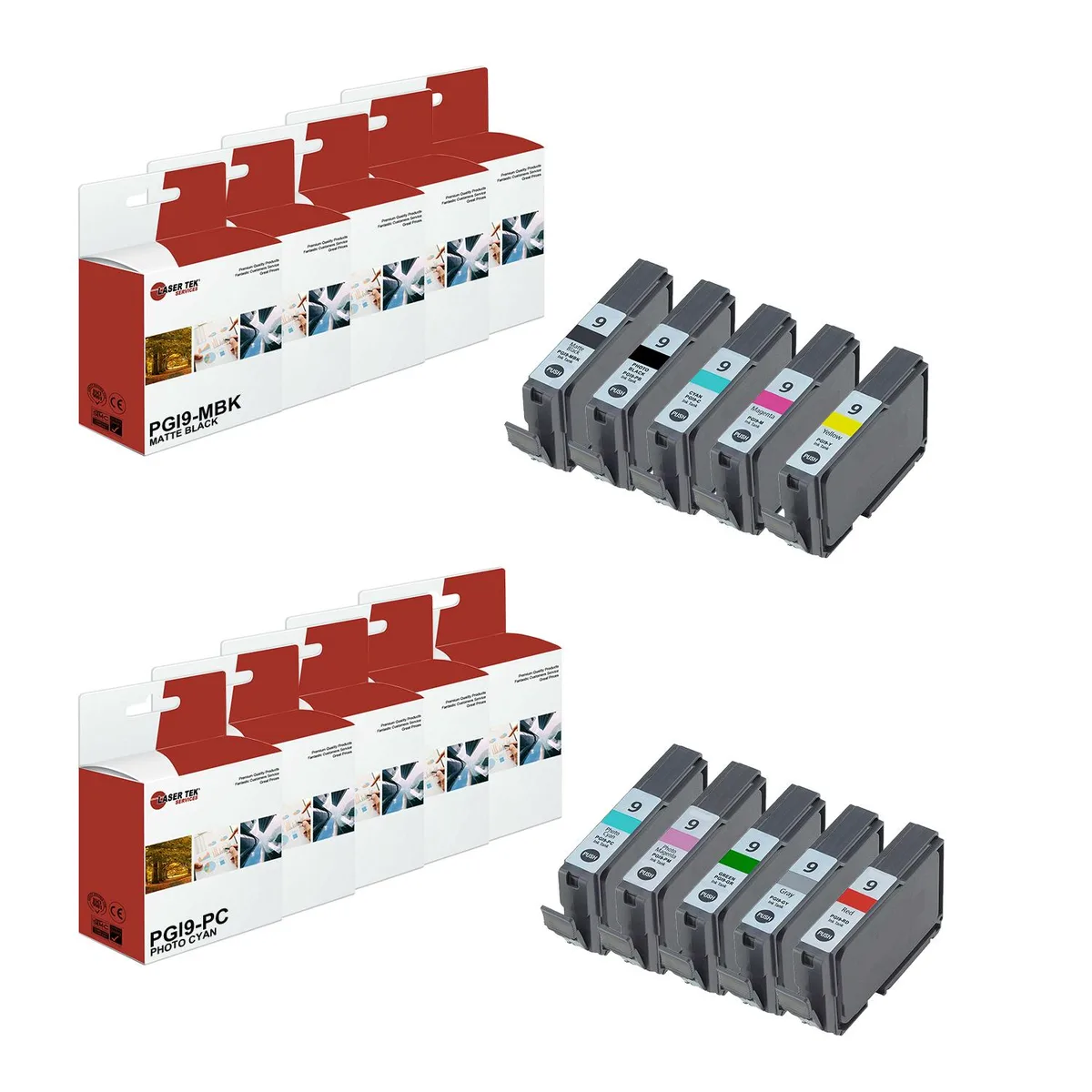 Laser Tek Services Laser Tek Services PGI9 10PK ink cartridge set — product photo