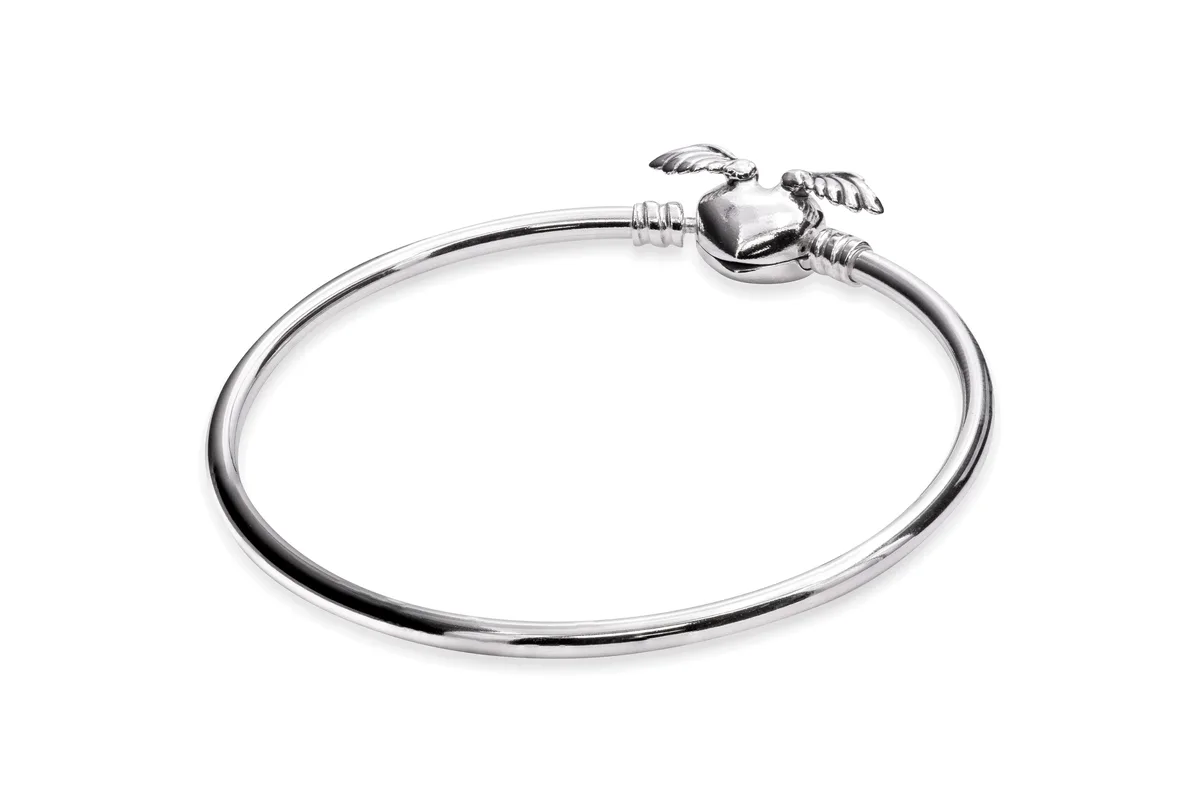 PANDORA PANDORA Moments Winged Heart Bangle Bracelet — product photo