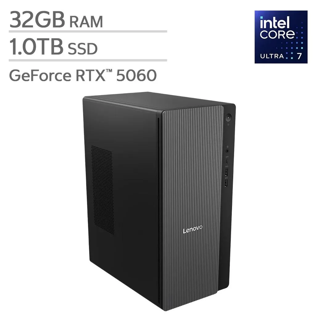 Lenovo Lenovo IdeaCentre 17L Intel Core Ultra 7 265F 32GB DDR5 1TB NVMe RTX 5060 desktop PC — product photo