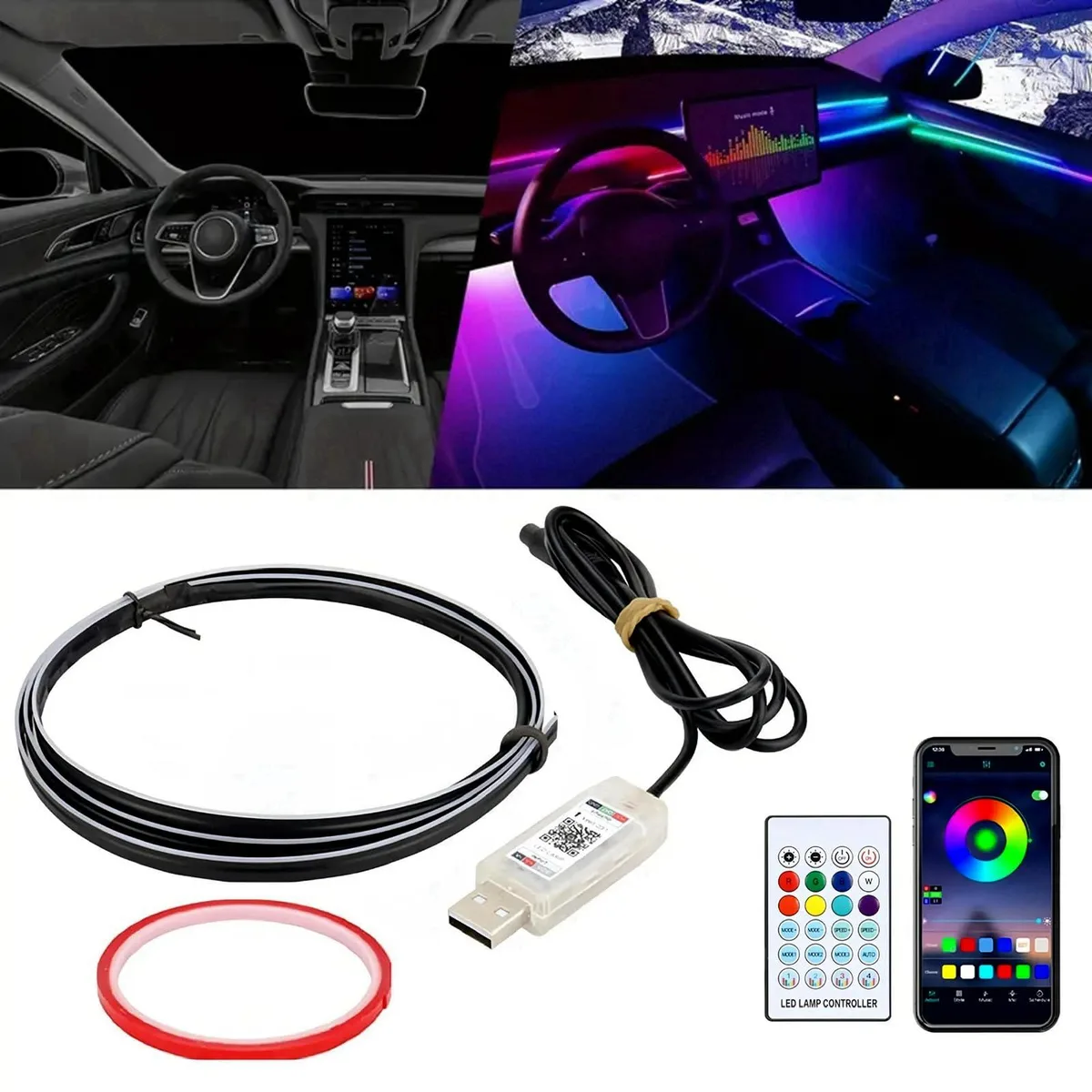  Goodram RGB Acrylic LED Ambient Light Kit 43.3in 168 LEDs — product photo