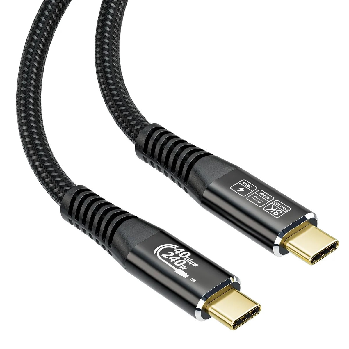 Vszerda Vszerda USB C cable 3.3 ft 240W 40Gbps 8K Thunderbolt 4 — product photo