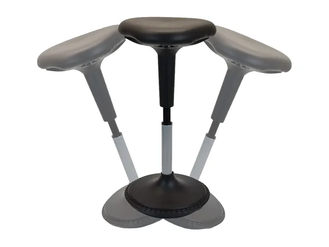 Uncaged Ergonomics Uncaged Ergonomics Wobble Stool Tall 23-33" Black — product photo