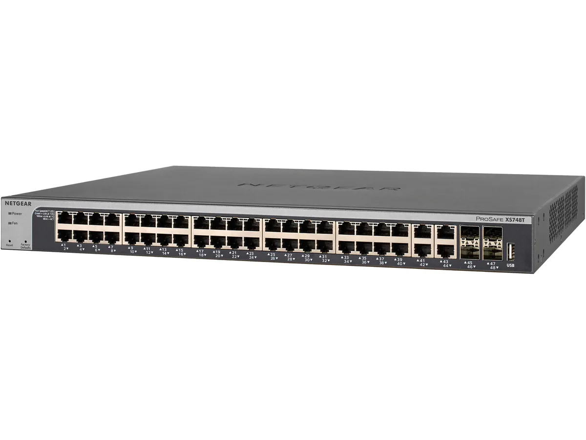 Netgear Inc. Netgear Inc. XS748T-100NES 48-port 10G network switch — product photo