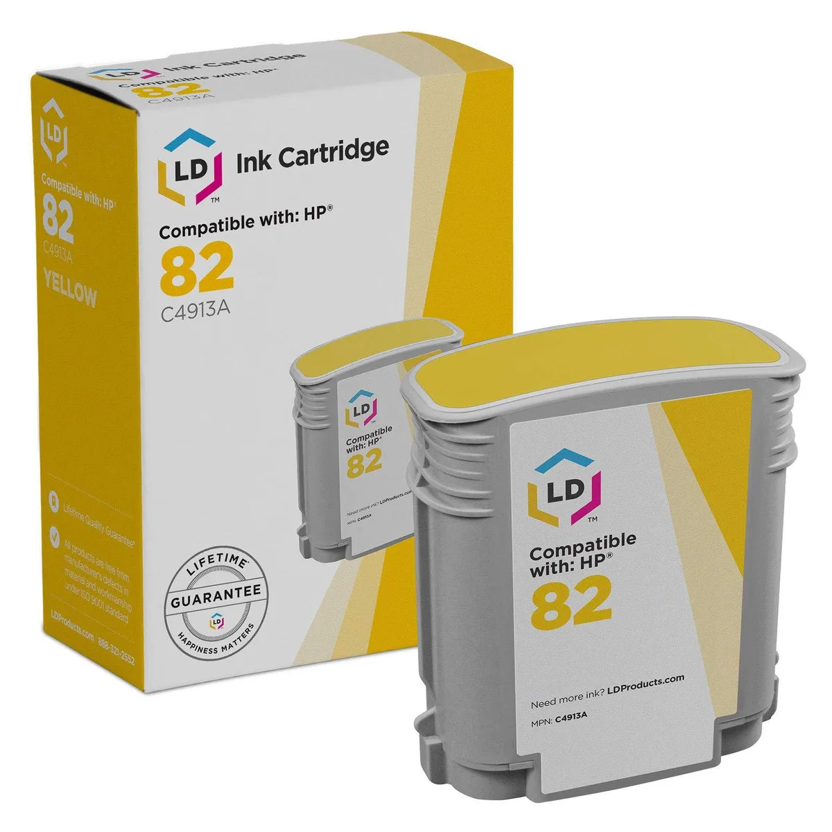 LD Products LD Products HP 82 C4913A Yellow Ink Cartridge 3200 Pages — product photo