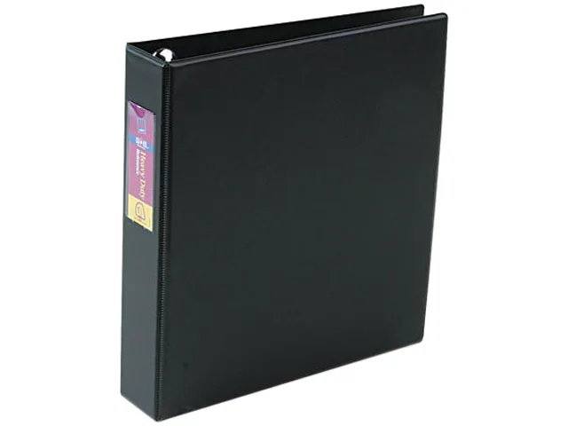 Avery Avery 79991 Heavy-Duty Vinyl EZD Ring Binder 1-1/2" Cap Black — product photo