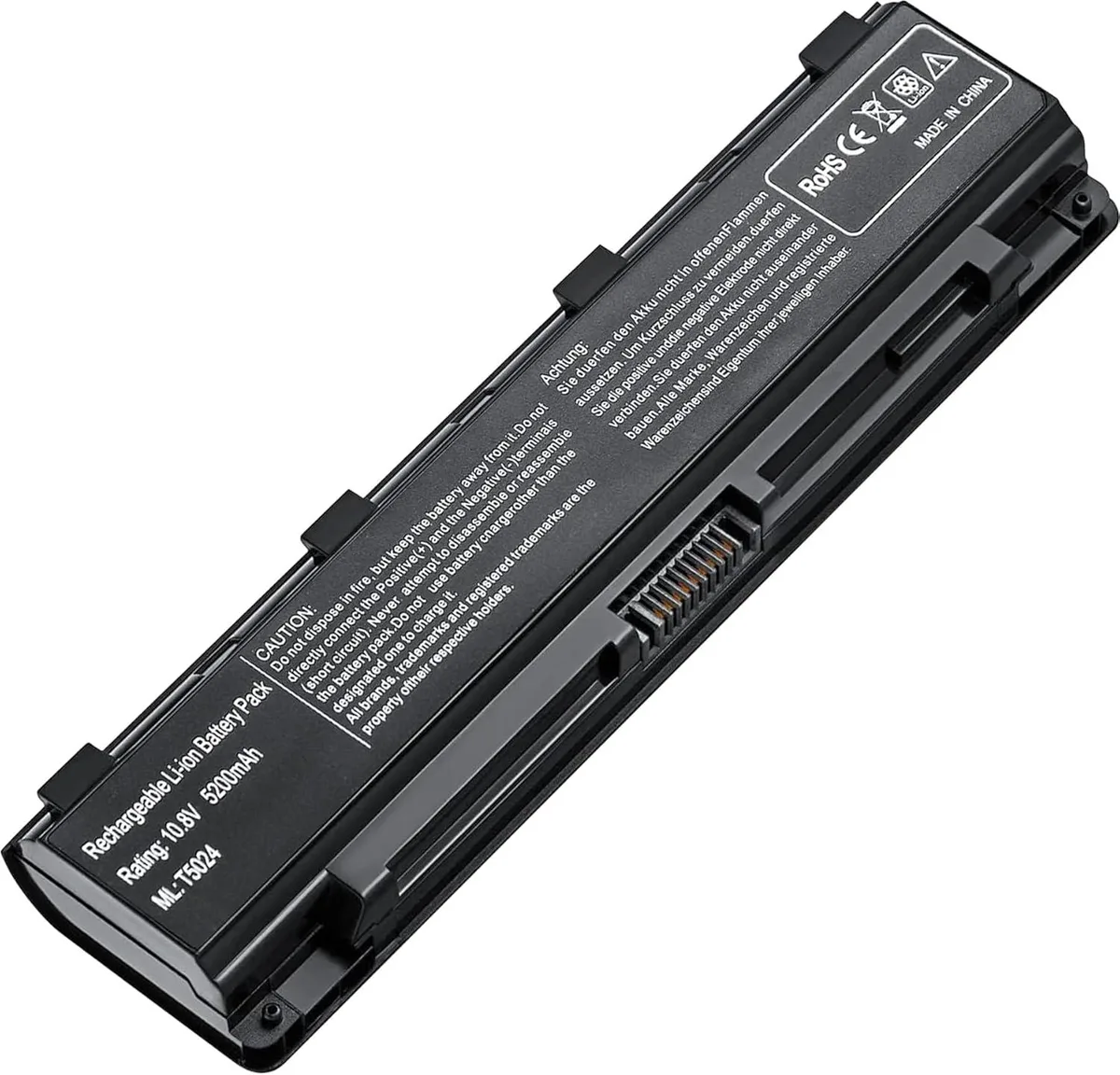PISKEKAT PISKEKAT 56Wh 6-cell 10.8V Li-ion laptop battery for Toshiba Satellite C55 C855 L855 P855 S855 series — product photo