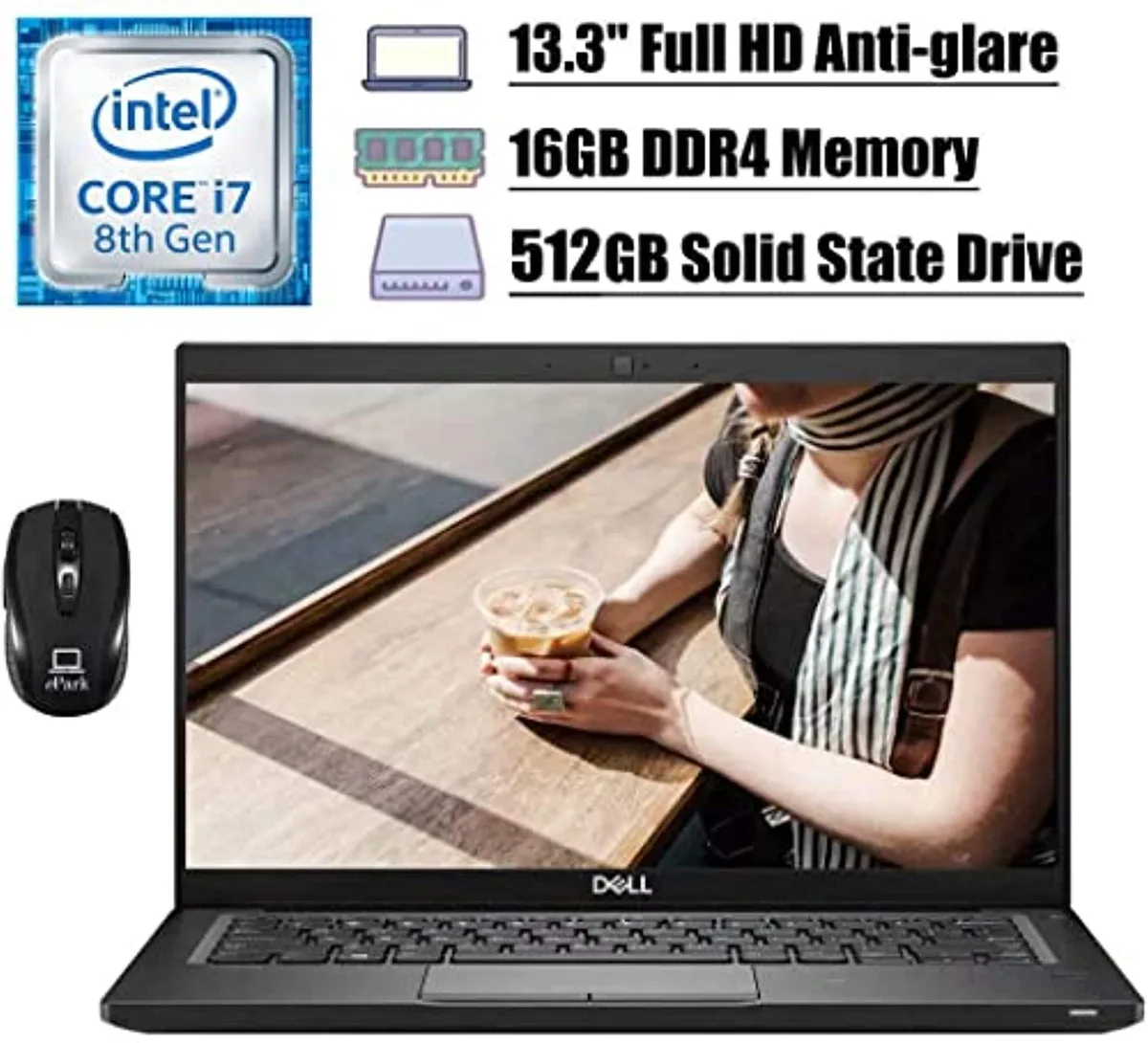 DELL DELL Latitude 7390 13.3" laptop i7-8650U 16GB 512GB — product photo