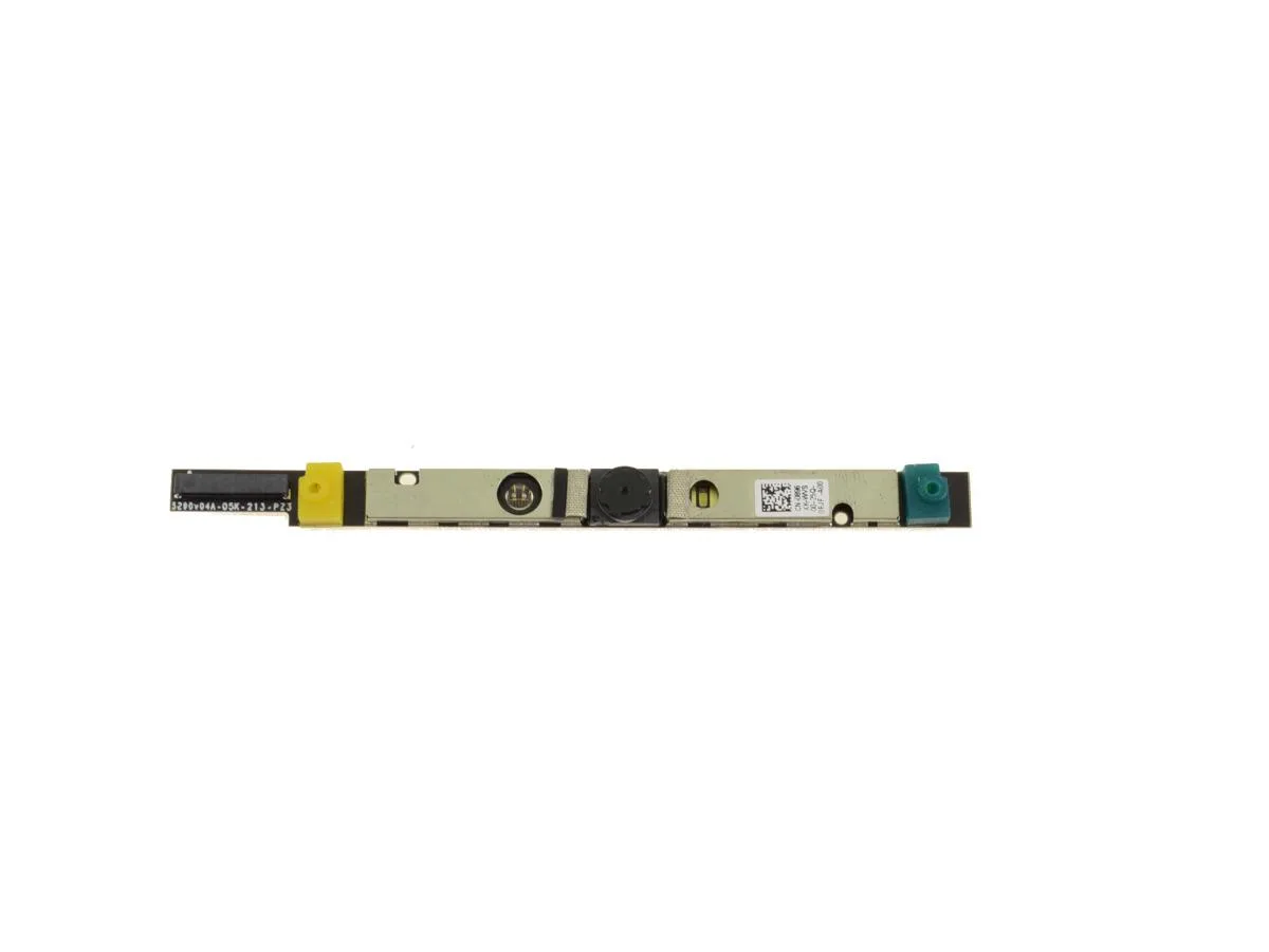 Small rectangular Dell webcam module with integrated microphones, silver finish, part number 896XK