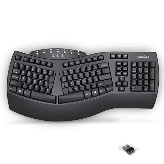 Perixx Perixx Periboard-612 Wireless Ergonomic Split Keyboard Black US — product photo