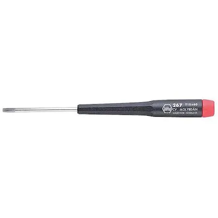 WIHA 26707 Precision Torx T7 screwdriver with chrome tip and cylindrical handle