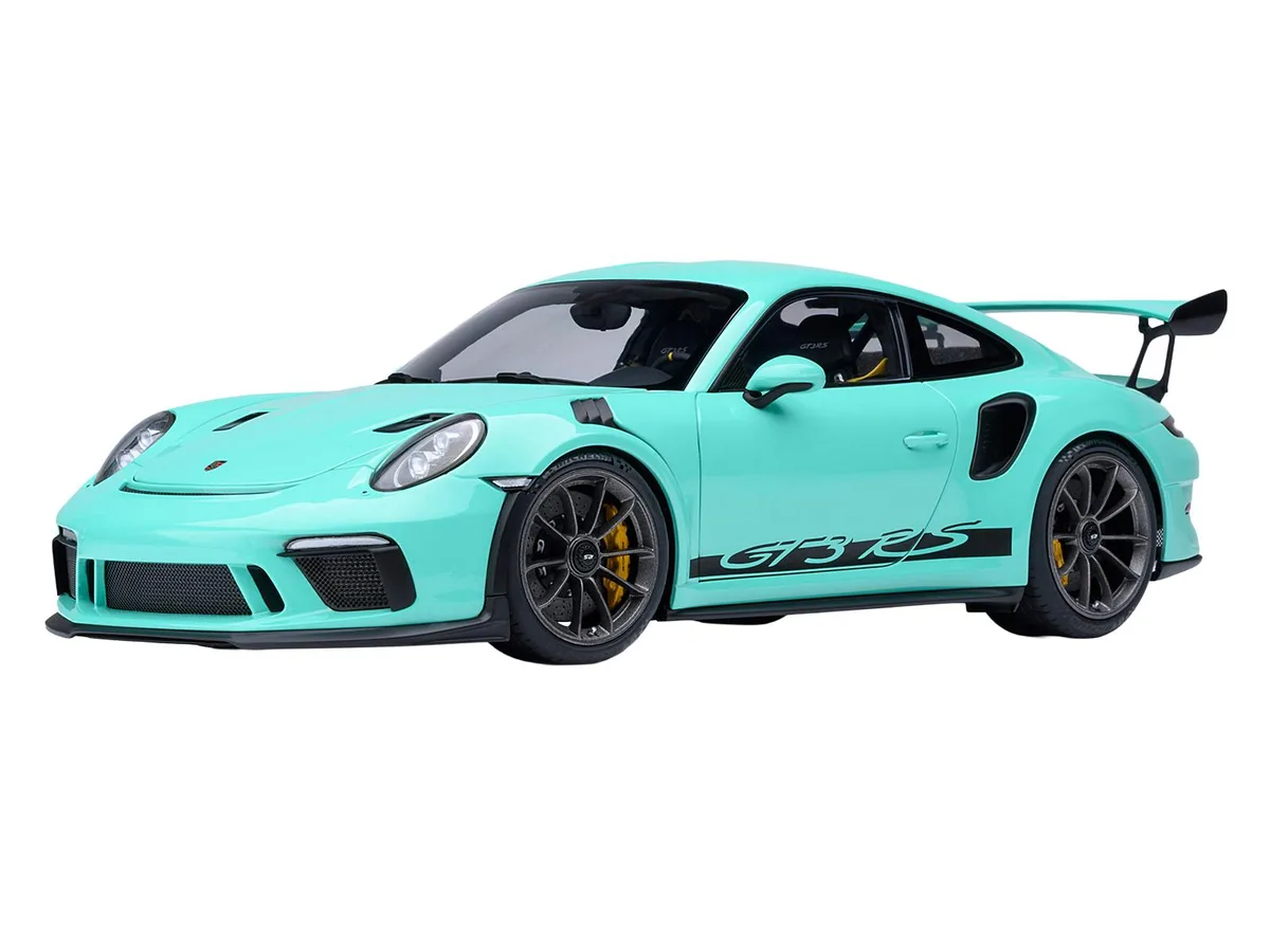 Autoart Autoart Porsche 911 (991.2) GT3 RS Mint Green 1/18 hobby collectible — product photo