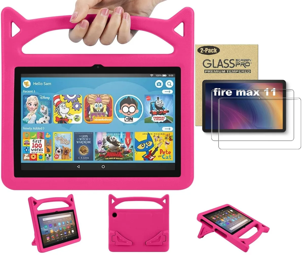 anicestore anicestore protection case for Amazon Fire Max 11 13th generation 2023 pink — product photo
