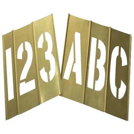 Zoro Select stencil kit with letters numbers symbols 6 inch characters