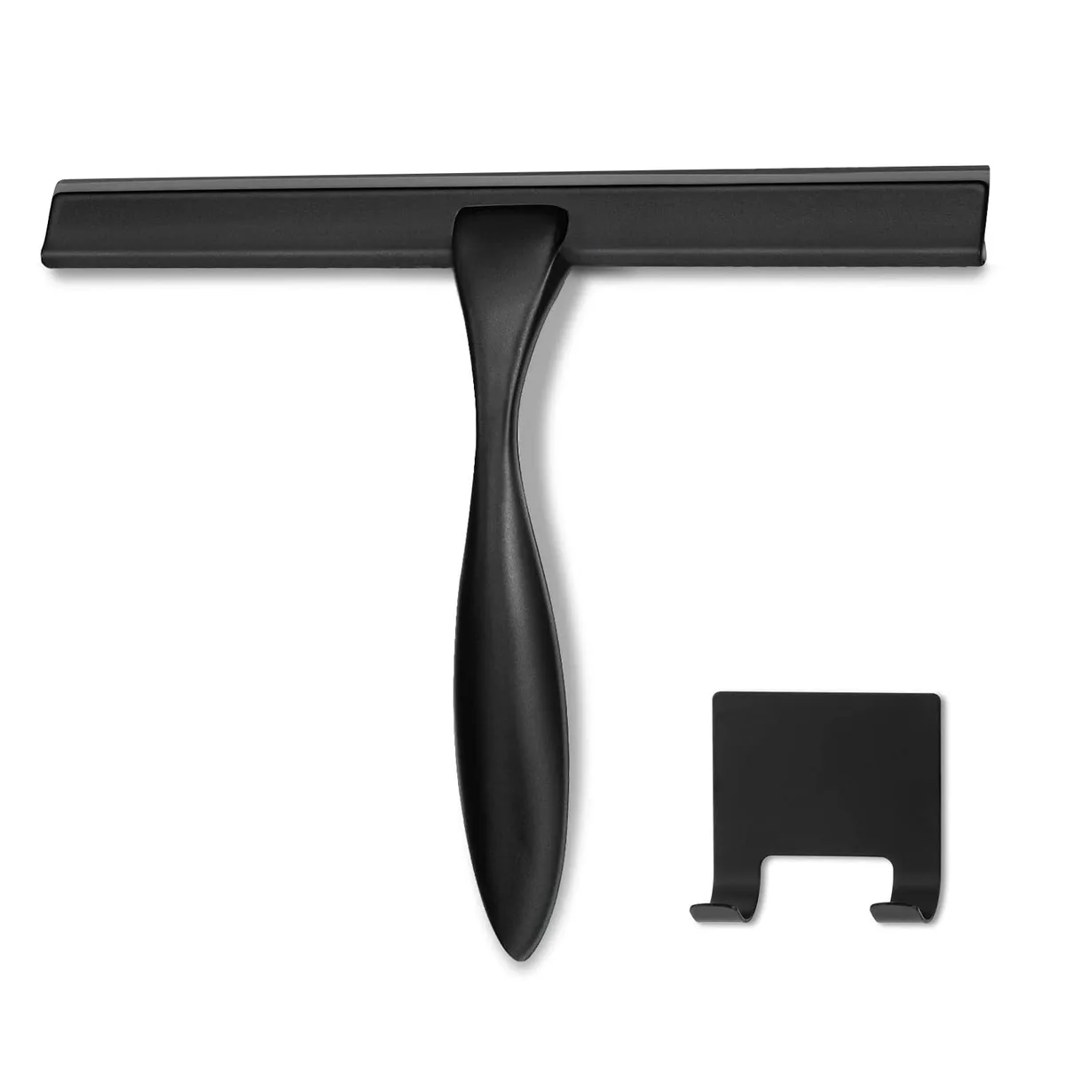  HIWARE All-Purpose Shower Squeegee Black Stainless Steel 10 Inches — product photo