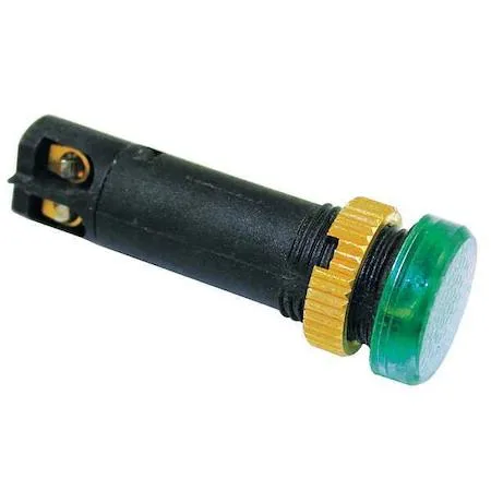 Dayton Dayton 22NY86 12mm 12V Green Raised Indicator Light — product photo