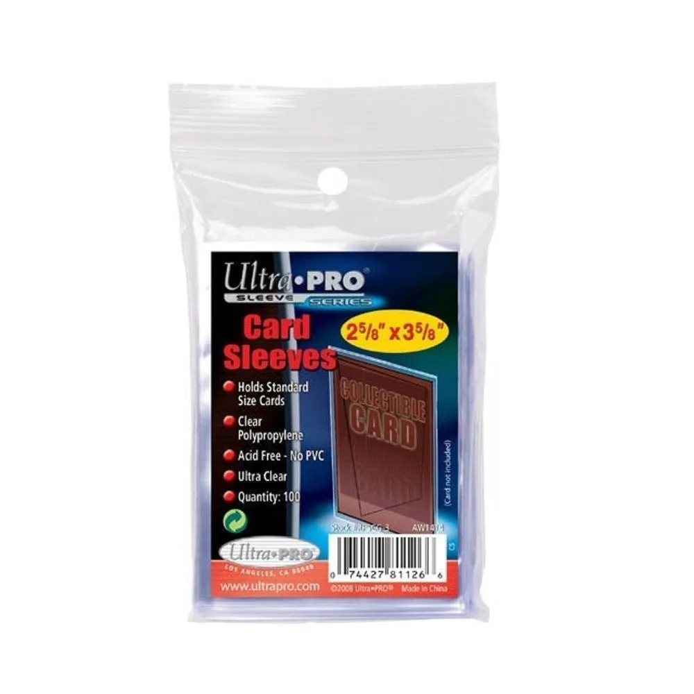 Ultra Pro Ultra Pro 100 Clear Card Sleeves 2.5 x 3.5 in game — product photo
