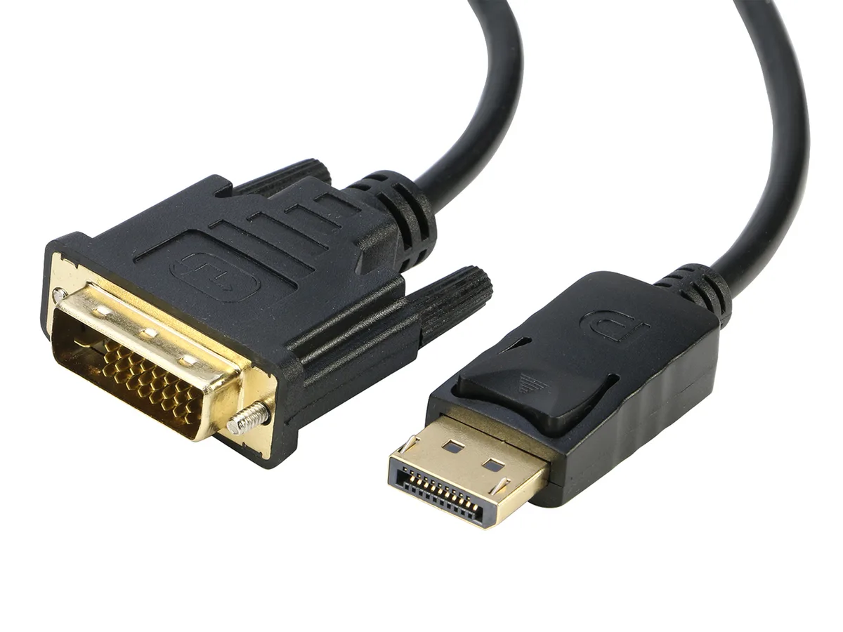 iXever iXever DisplayPort 1.2 to DVI-D cable 1.8m male to male 1080p 60Hz — product photo