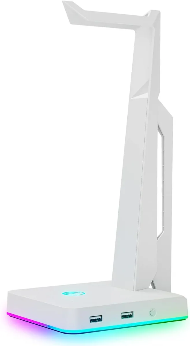 BFKK BFKK RGB Headset Stand 2 USB 2.0 White — product photo