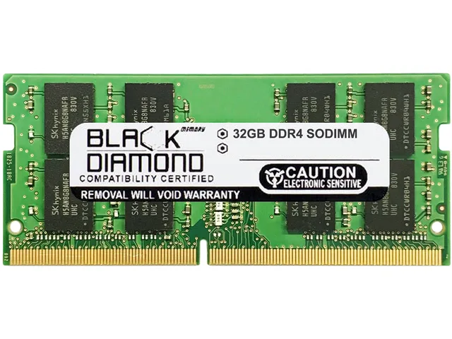 Black Diamond Memory Black Diamond Memory BD32G3200MQN28 32GB DDR4 3200 laptop RAM — product photo