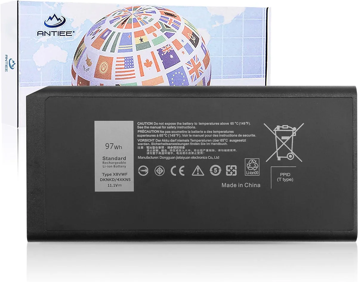PISKEKAT PISKEKAT 97Wh 11.1V 9-Cell Laptop Battery for Dell Latitude 14 Rugged 5404 5414 7404 7414 — product photo