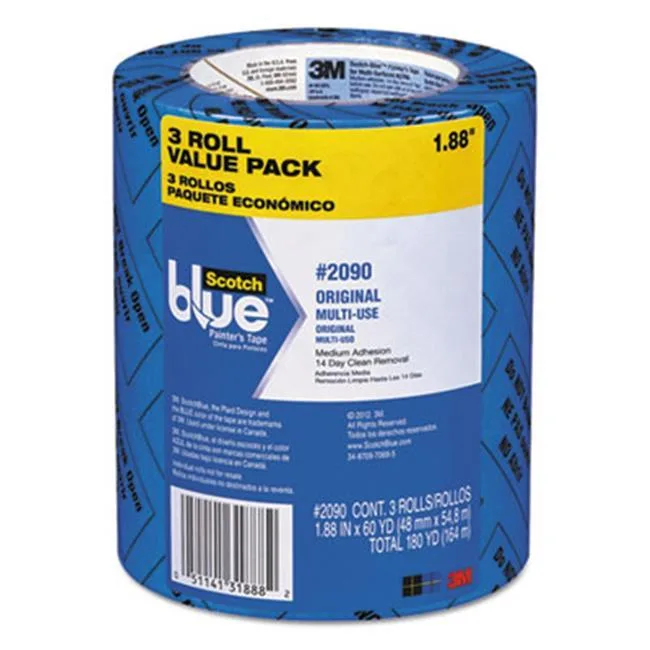 3M 3M 209048EVP ScotchBlue painter's masking tape 2" x 60 yards blue 3-pack — zdjęcie produktu