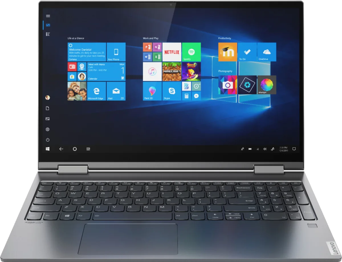 Lenovo Lenovo Yoga C740 2-in-1 15.6" Touch Laptop i5-10210U 8GB 512GB SSD 32GB Optane Iron Grey — product photo