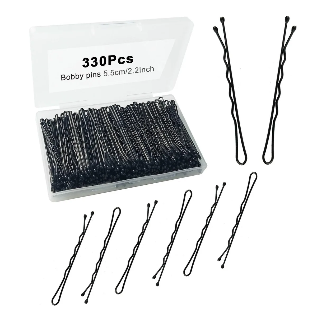  YINGFENG 330 Pcs 2.2 Inch Black Bobby Pins — product photo