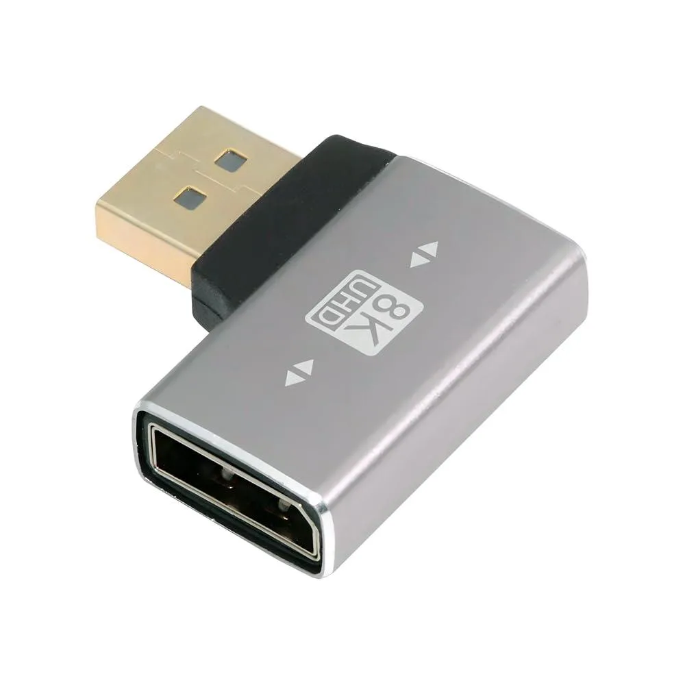 LORDWORLD LORDWORLD DisplayPort 1.4 Male to Female 90° Adapter 8K 60Hz 4K 144Hz — product photo