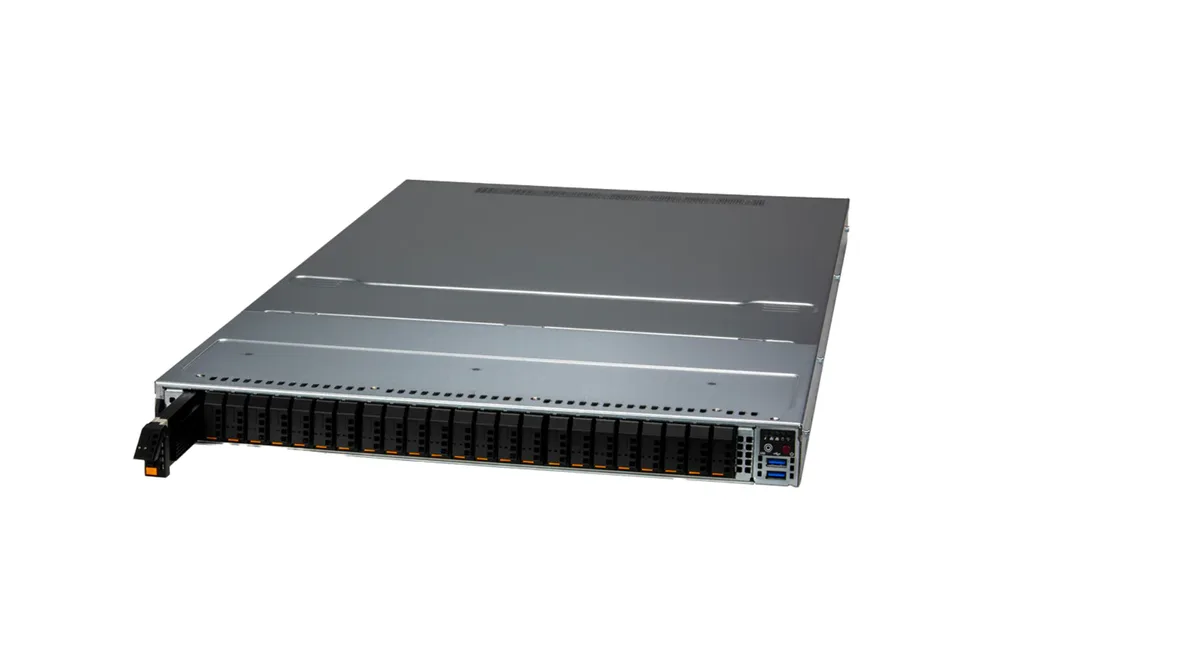 Supermicro Supermicro SSG-121E-NES24R 1U 24-bay barebone server — product photo