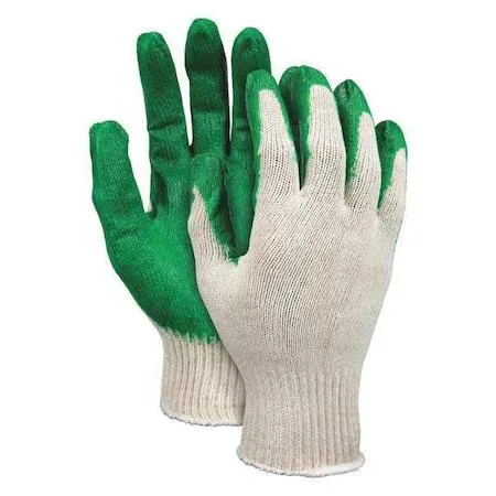 MCR Safety MCR Safety 9681L Latex Coated Gloves White/Green 12PK — product photo