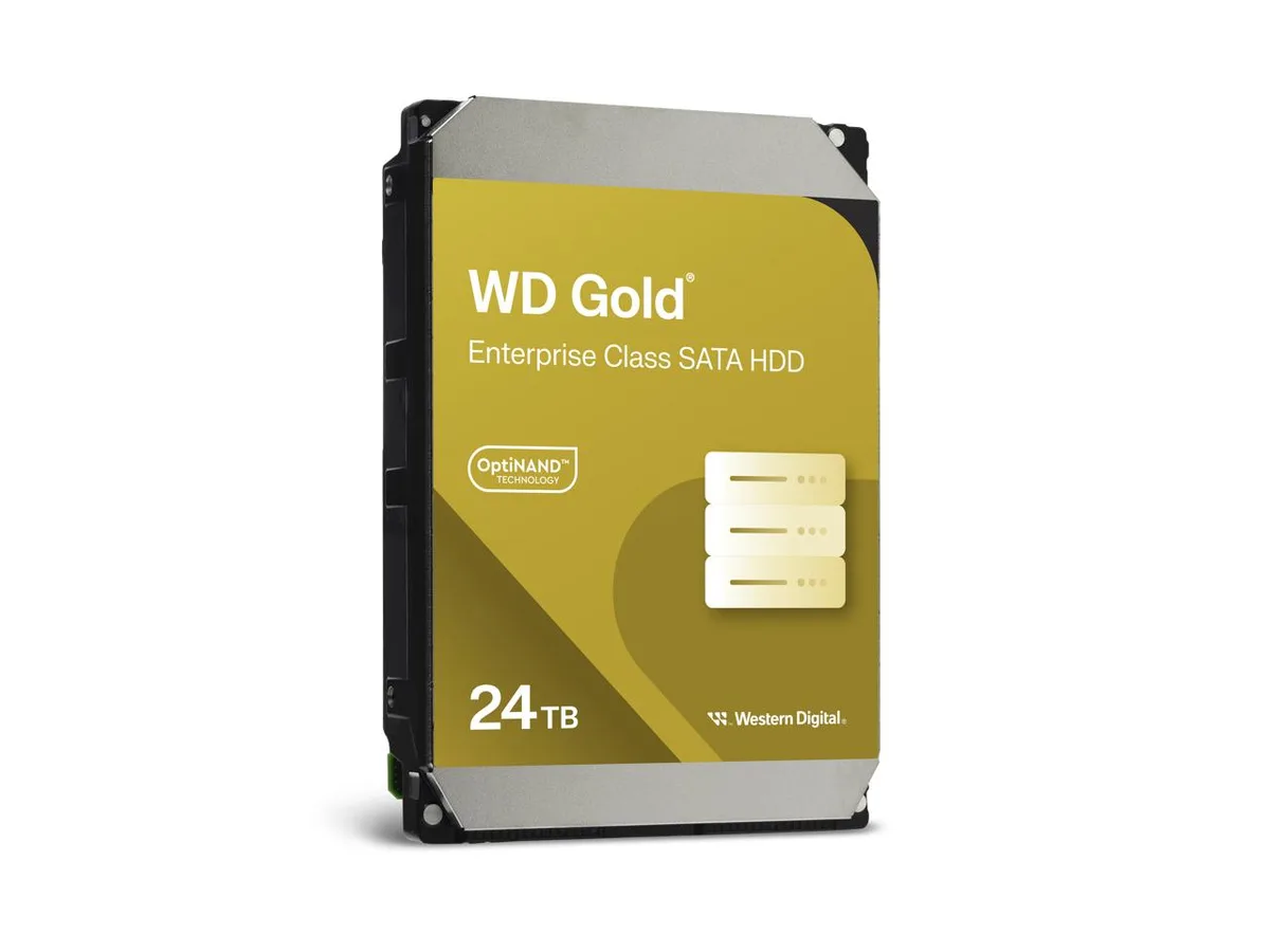 Western Digital Western Digital WD Gold 24 TB 3.5 in SATA HDD 7200 RPM 512 MB Cache — product photo