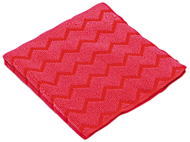 Rubbermaid Commercial Rubbermaid Commercial RCP Q620 RED HYGEN Microfiber Cleaning Cloths 12/CT Red — product photo