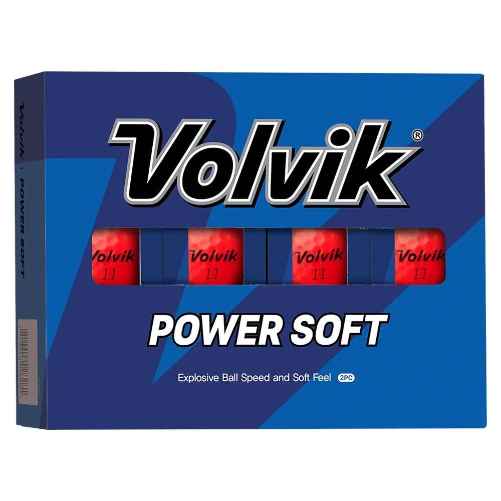 Volvik Volvik Power Soft Golf Balls 12 Pack Red — product photo