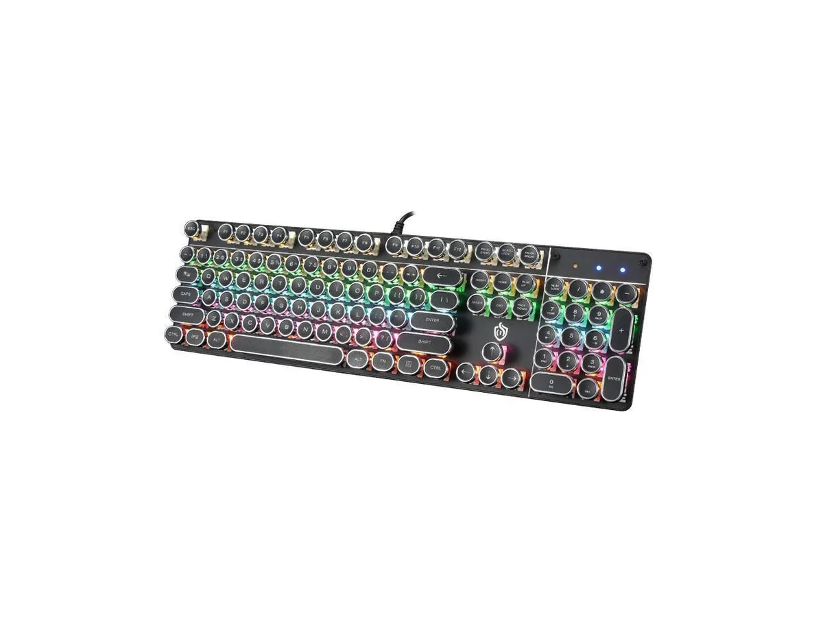 BONAEVER BONAEVER USB LED Retro Blue Switch 104 Keys PC Mac Gamer Bag — product photo