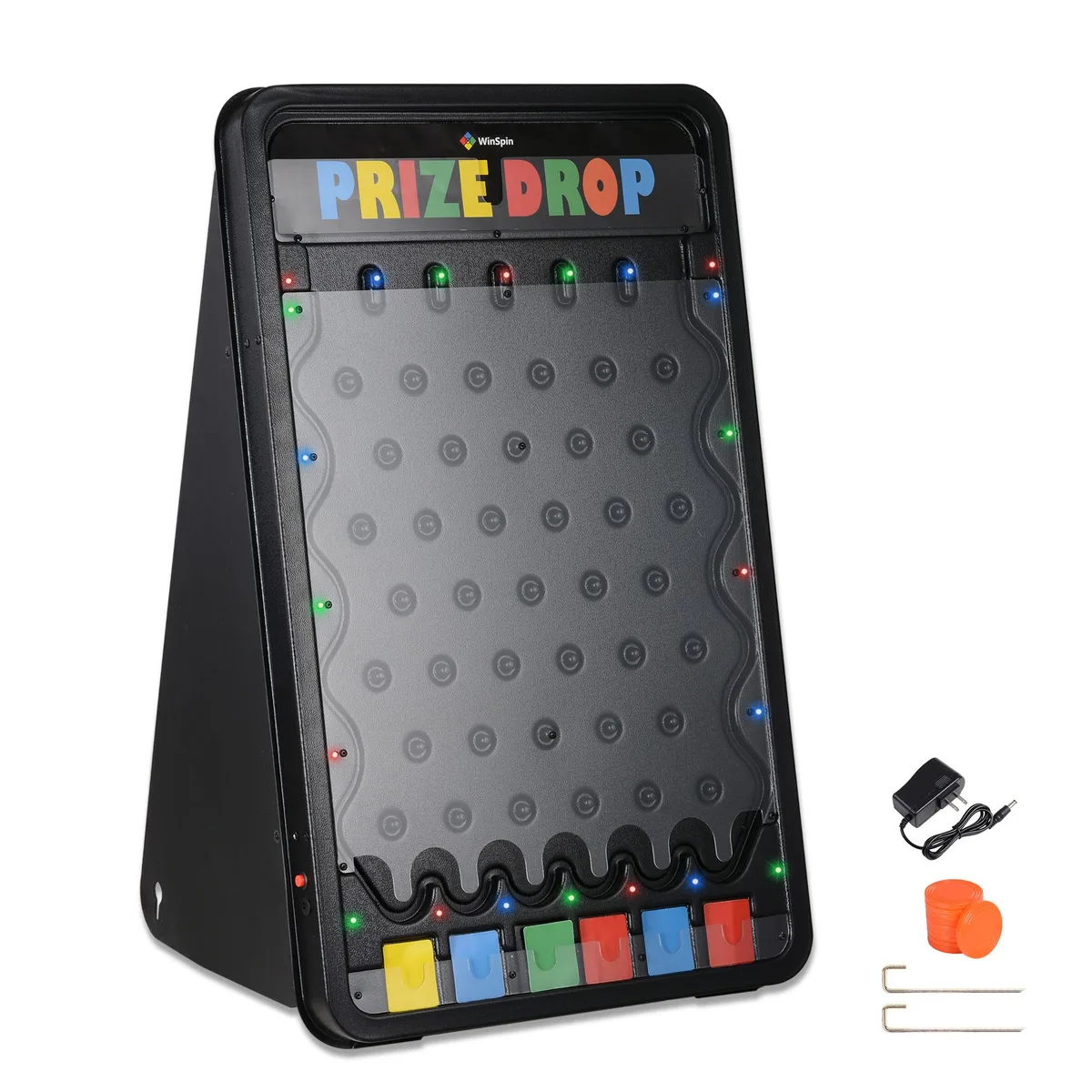 Yescom USA, Inc. Yescom USA, Inc. WinSpin 19x30" Medium Prize Drop LED 10 Pucks Board Game — product photo