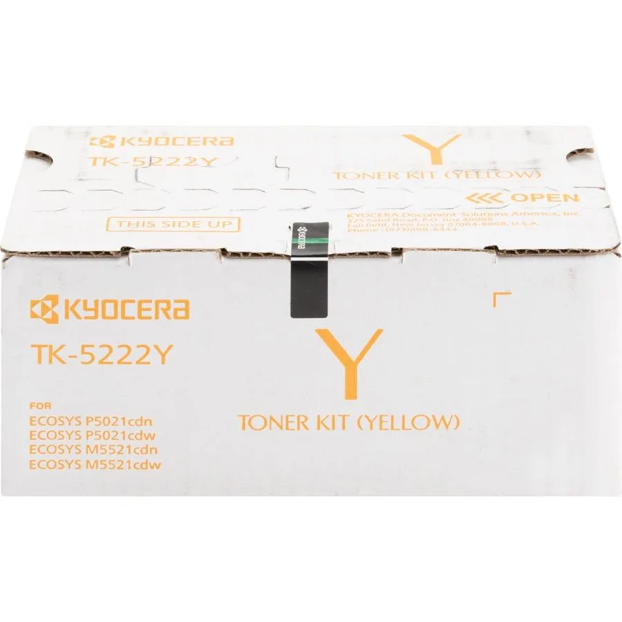 Kyocera TK5222Y yellow toner cartridge in sealed box