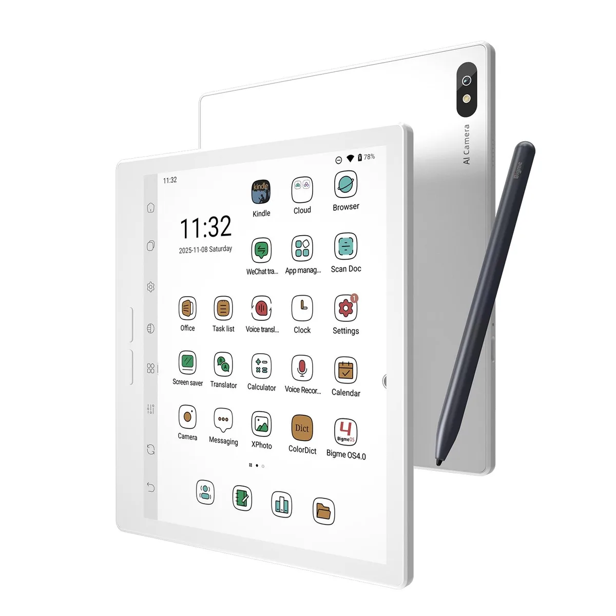 Bigme Bigme B7 Pro Color ePaper Tablet 7.0" 8+256GB 4G Aluminum Blue — product photo