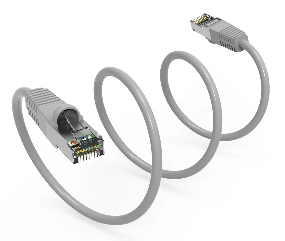 Nippon Labs Nippon Labs 60CAT7-12GY Cat7 Shielded Ethernet Cable 12 ft Gray — product photo