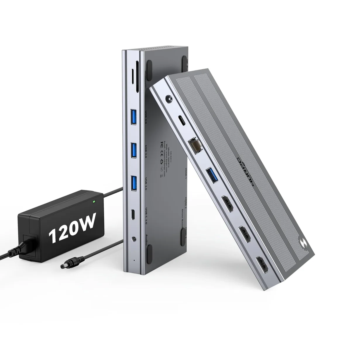 Barrow Mods Barrow Mods 14 Port USB C Triple Display Dock 120W 2 in 1 Accessory — product photo