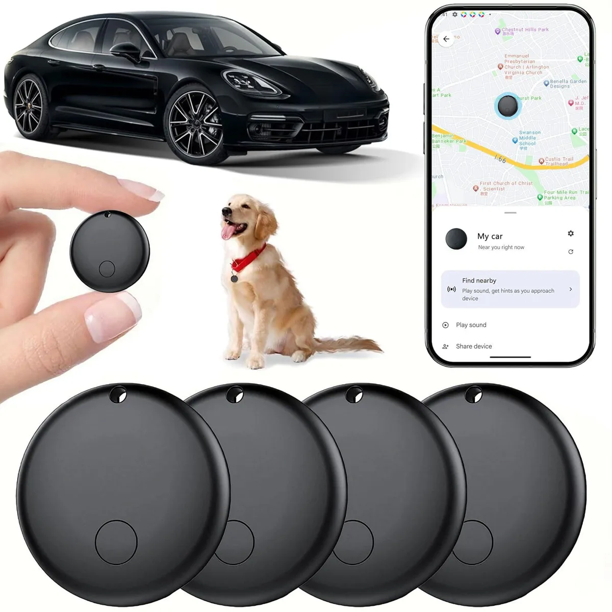  LOWRANCE F08-Android-2PCS GPS Tracker 2 Pack — product photo