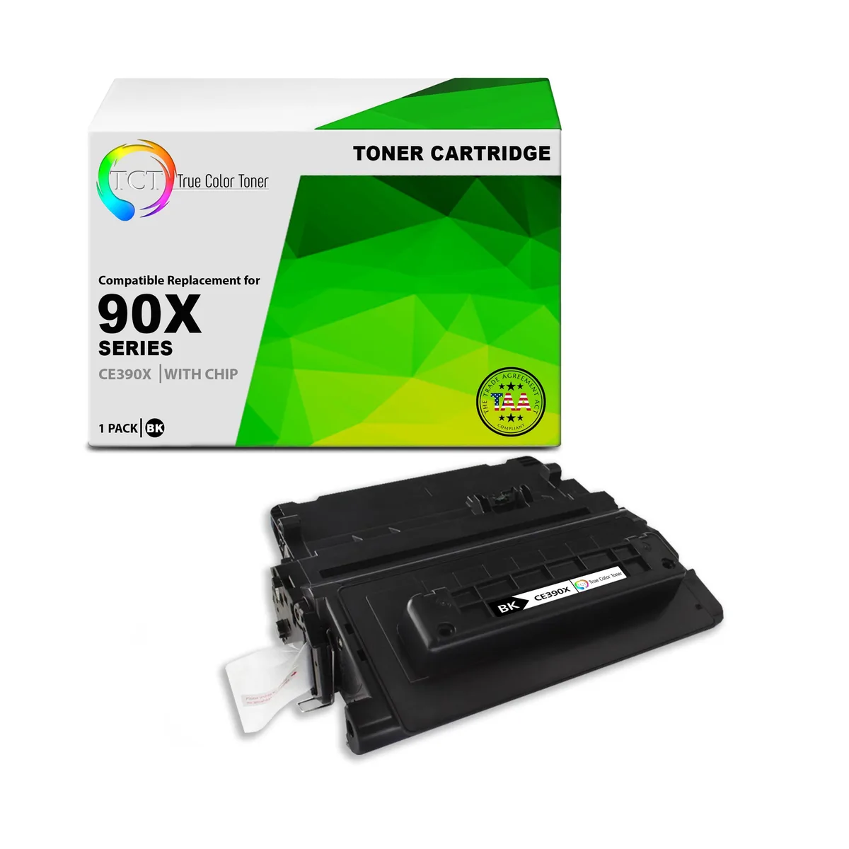 True Color Toner True Color Toner CE390X High Yield Black Toner Cartridge 24000 Pages — product photo