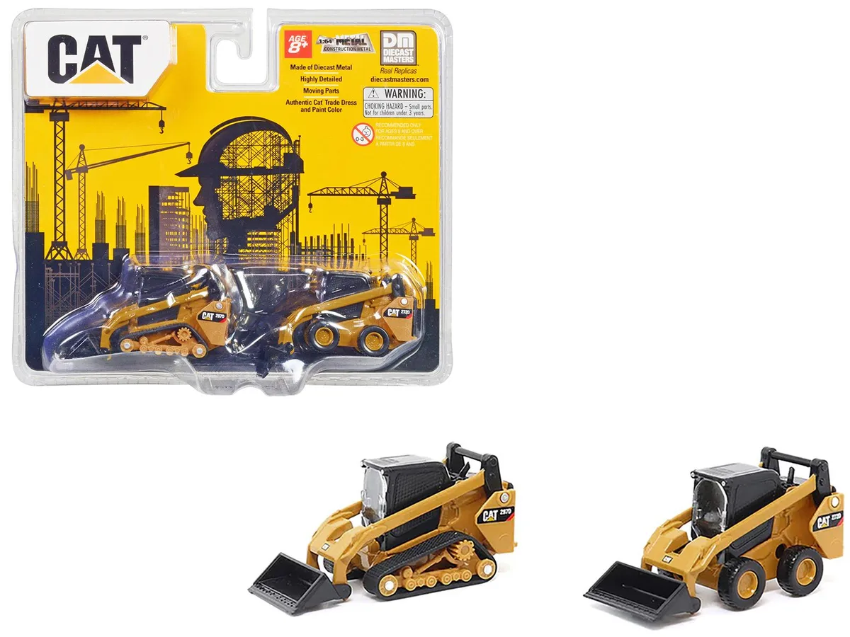 DieCast Masters DieCast Masters CAT 272D2 &amp; 297D2 1/64 Diecast Loader Set — product photo