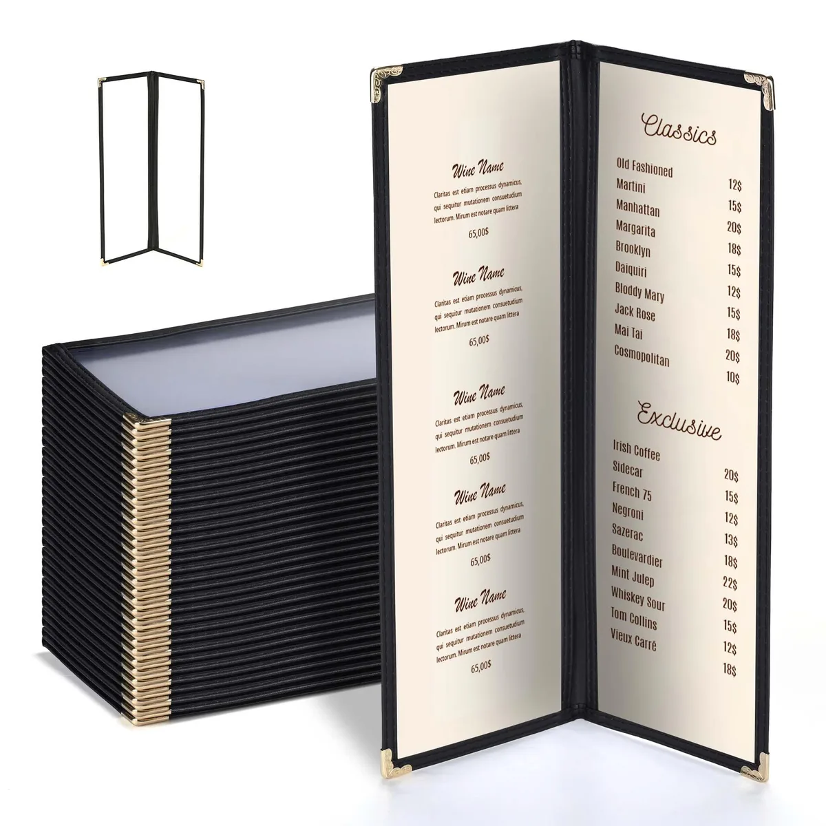 Yescom USA, Inc. Yescom USA, Inc. 26MNC031-414B2-06-30 30 Pcs Menu Cover Accessory — product photo
