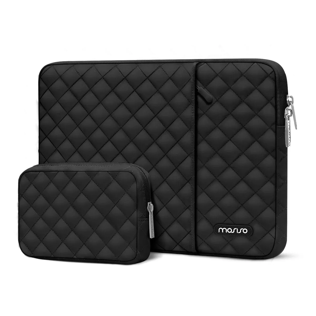  MOSISO 14 inch Laptop Sleeve Black with Pouch — product photo